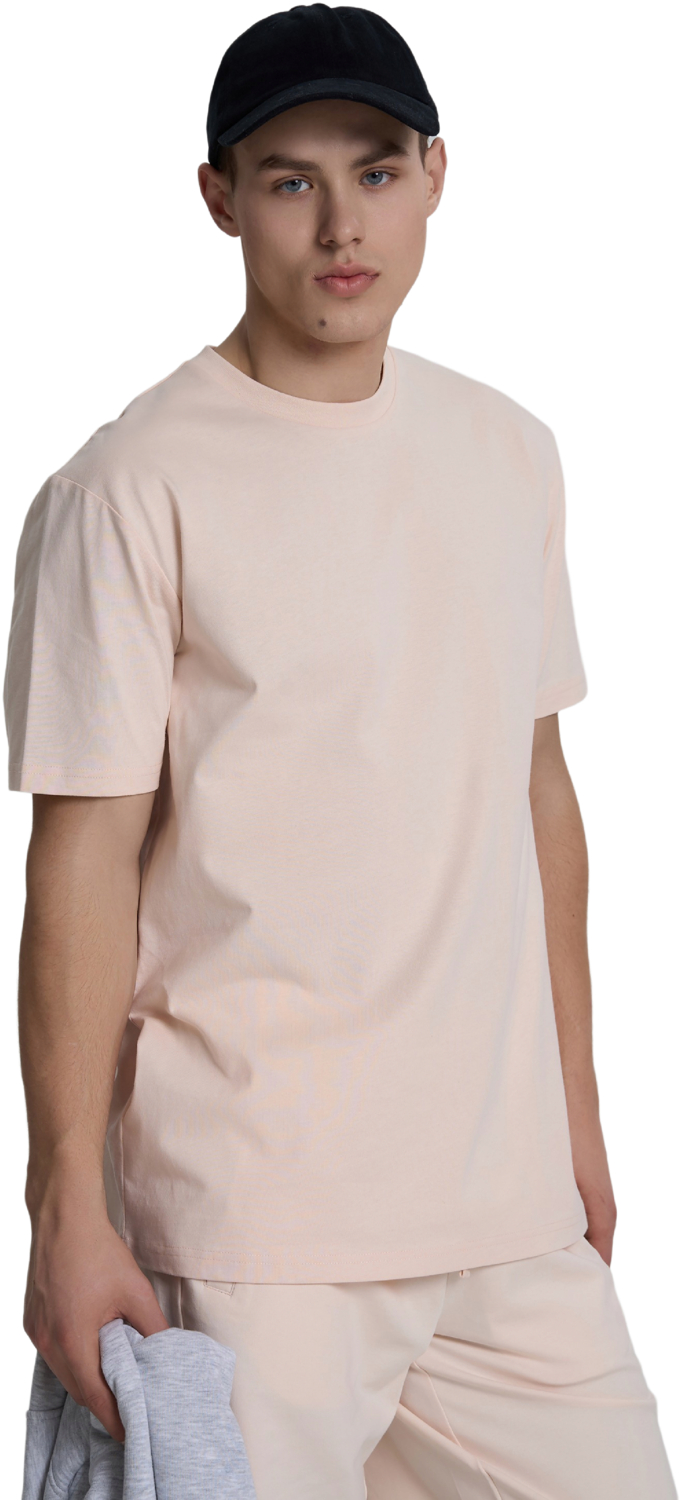 Футболка бавовняна чоловіча Roza 231101 XS бежева