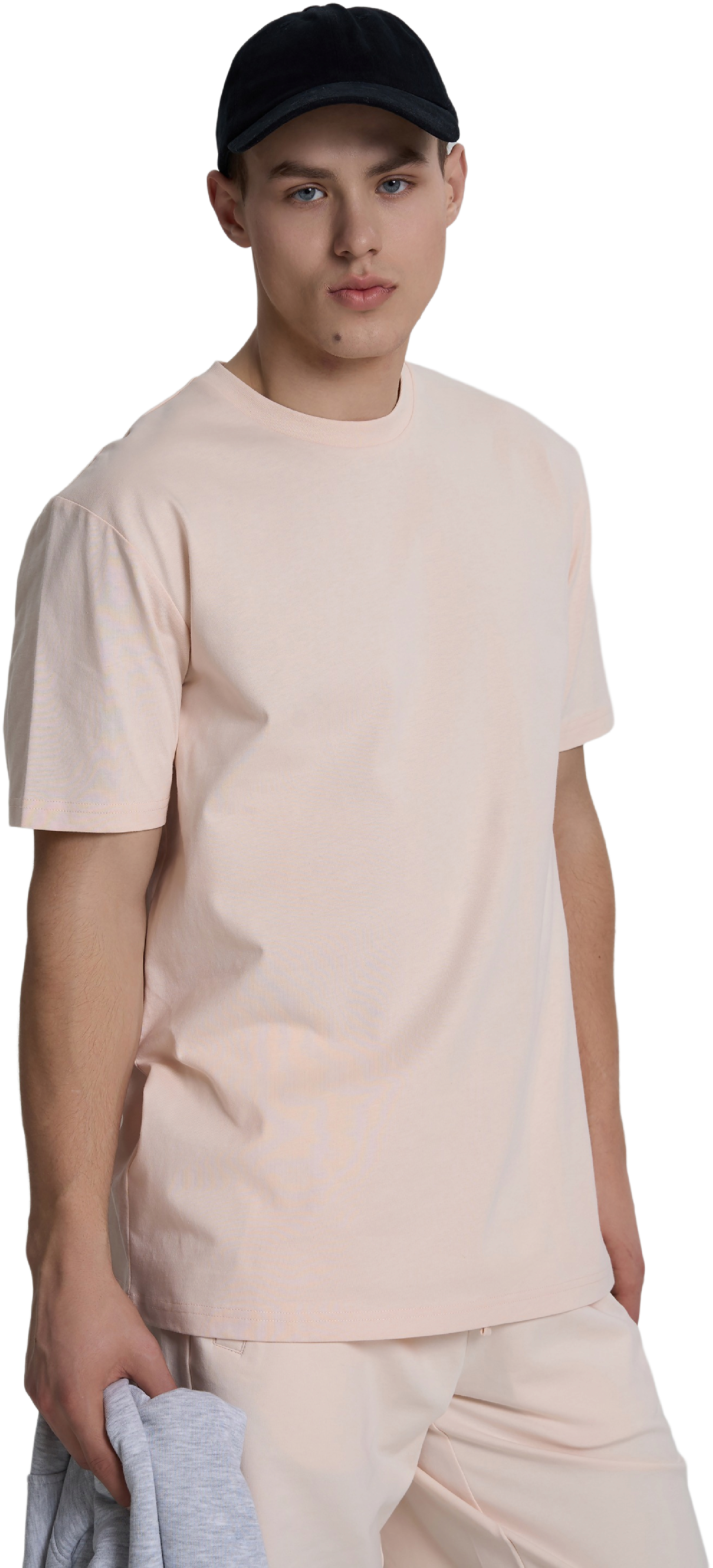 Футболка хлопковая мужская Roza 231101 XS бежевая фото 1