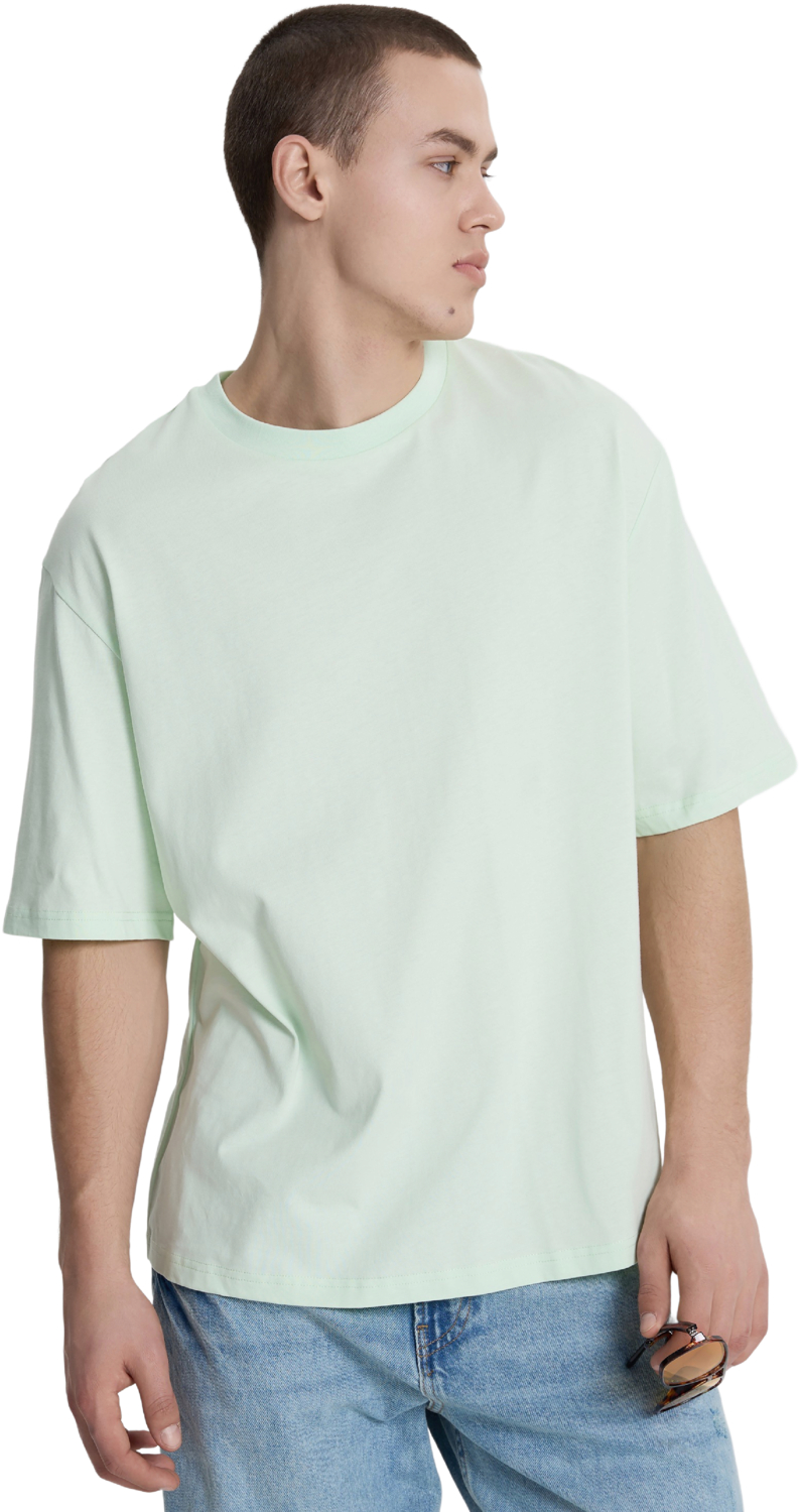 Футболка бавовняна чоловіча Roza 230926 M світло-зелена