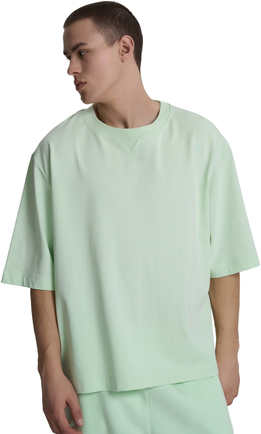 Футболка хлопковая мужская Roza 240652 2XL светло-зеленая