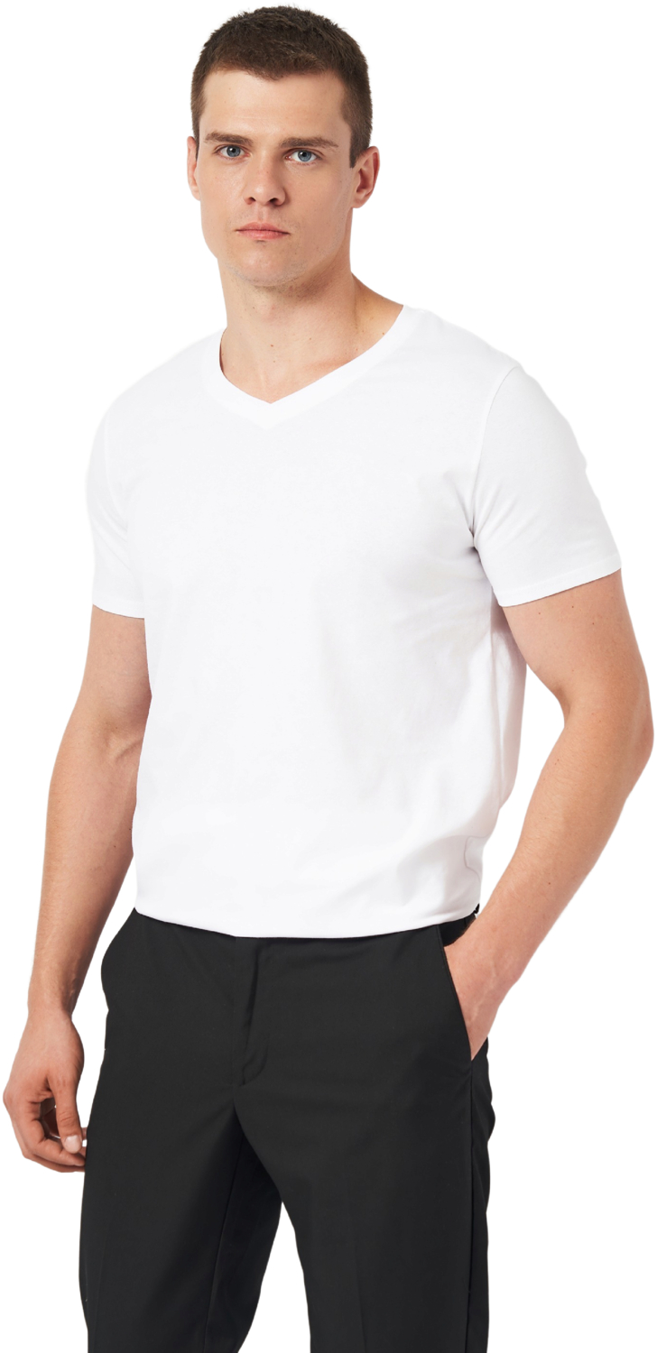 Футболка хлопковая мужская Roza 240444 XL белая