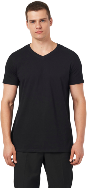 Футболка хлопковая мужская Roza 240444 S черная фото 