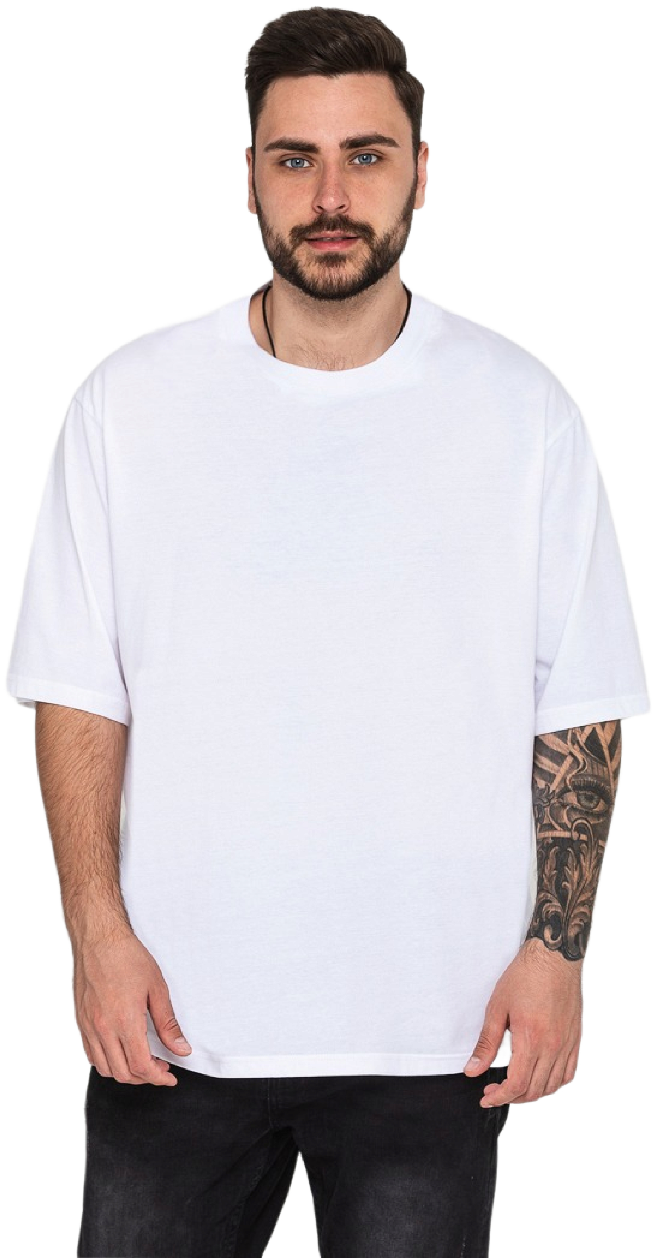 Футболка хлопковая мужская Roza 211143 M белая фото 1