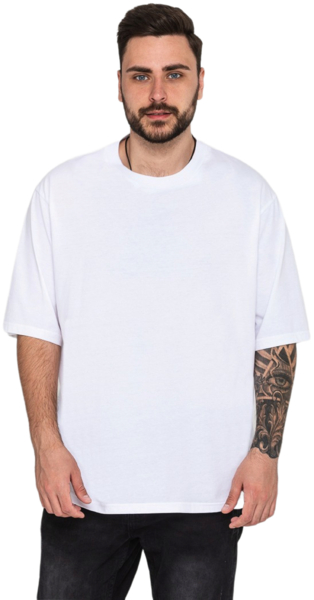 Футболка хлопковая мужская Roza 211143 M белая фото 