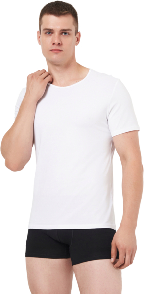 Футболка бавовняна чоловіча Roza 250326 S білафото