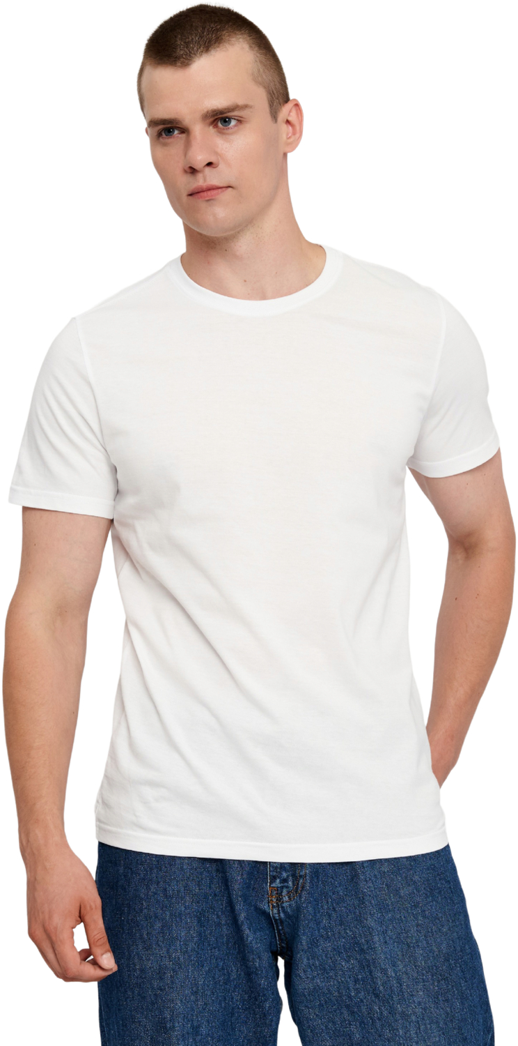 Футболка хлопковая мужская Roza 210135 L белая