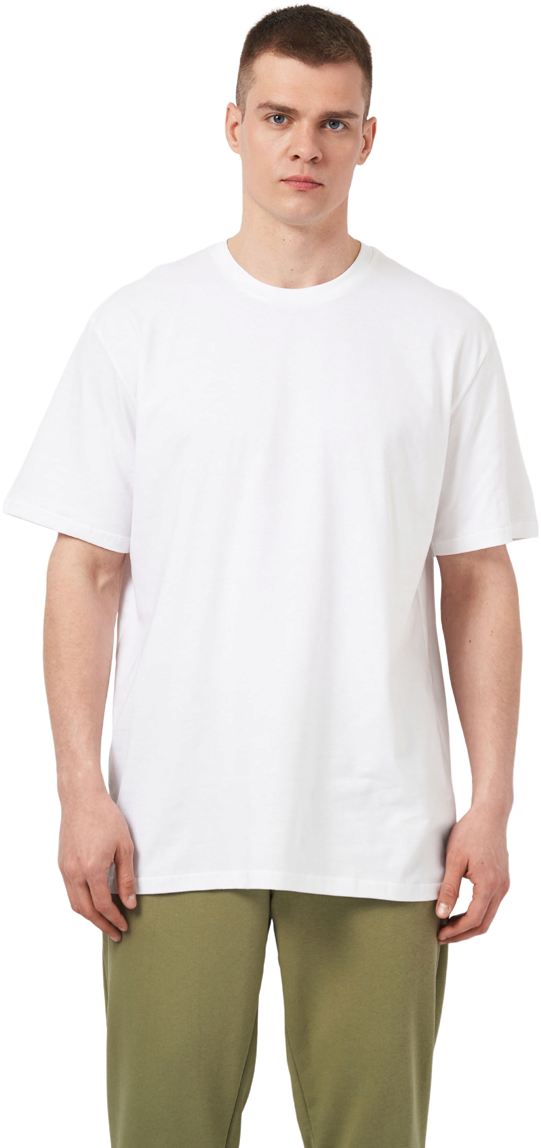 Футболка хлопковая мужская Roza 220501 6XL белая фото 1