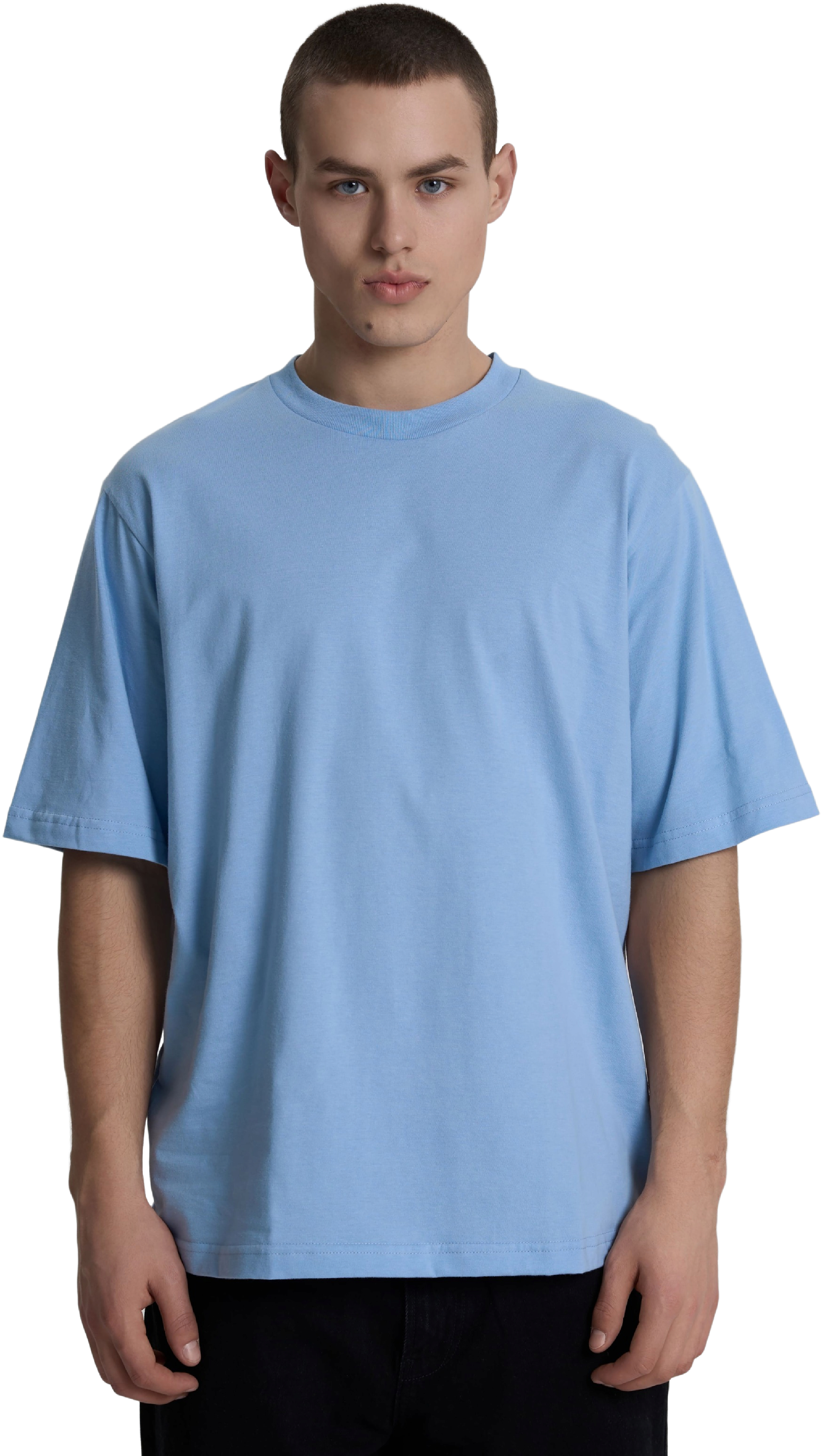 Футболка хлопковая мужская Roza 211143 3XL серо-голубая фото 1