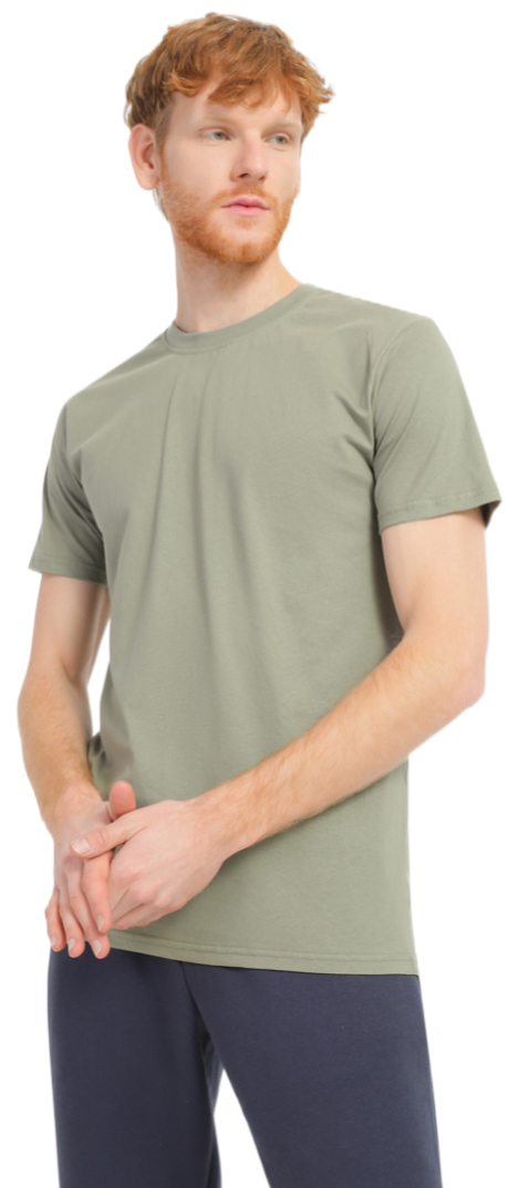 Футболка хлопковая мужская Roza 170201 XL оливковая