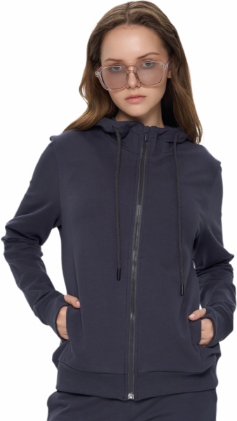 

Худи на молнии женское Roza 240218 S графитовое