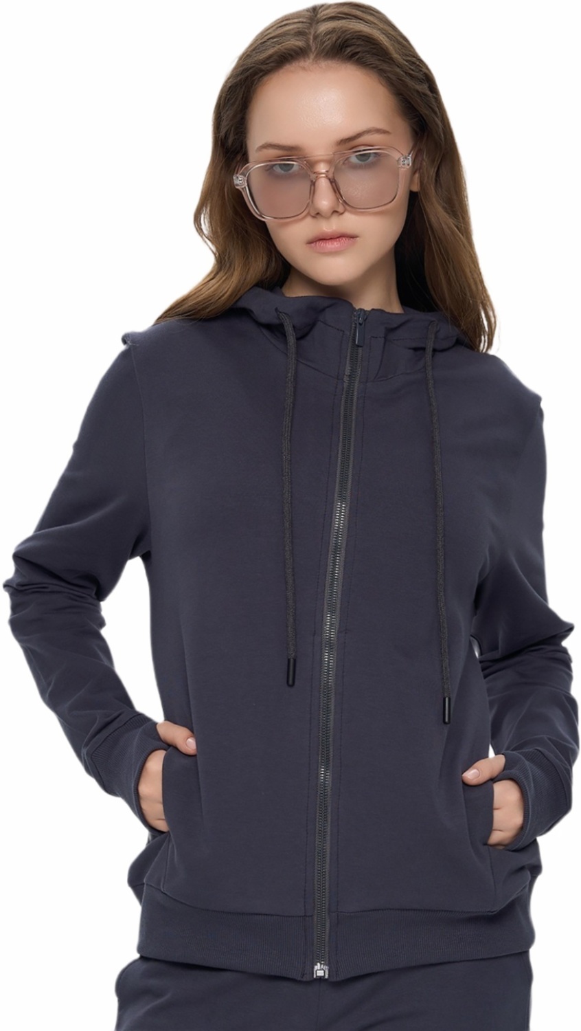 Худи на молнии женское Roza 240218 2XL графитовое