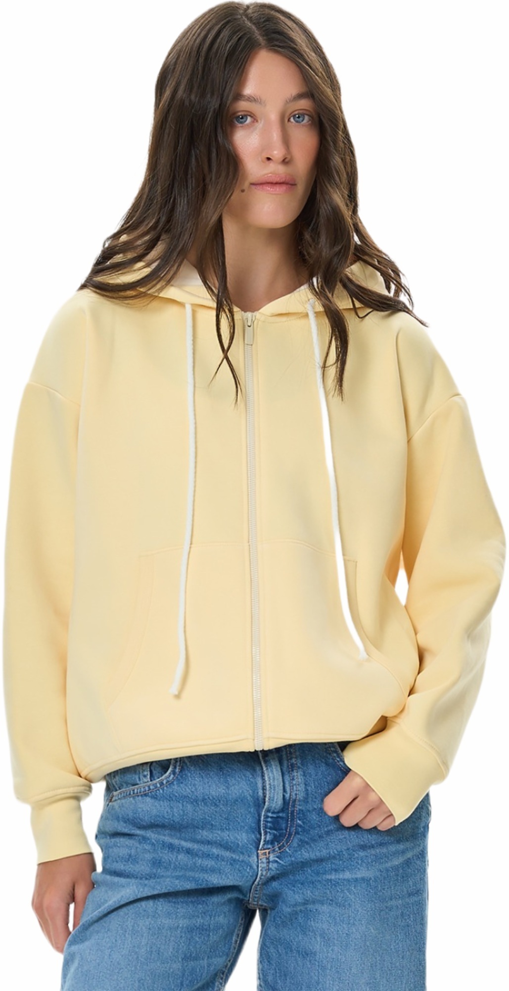 Худі на застібці жіноче Roza 241204 XS жовтефото1