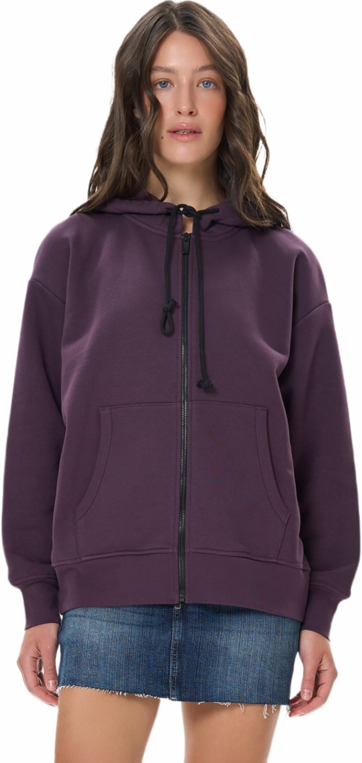 Худи на молнии женское Roza 241204 XS фиолетовое