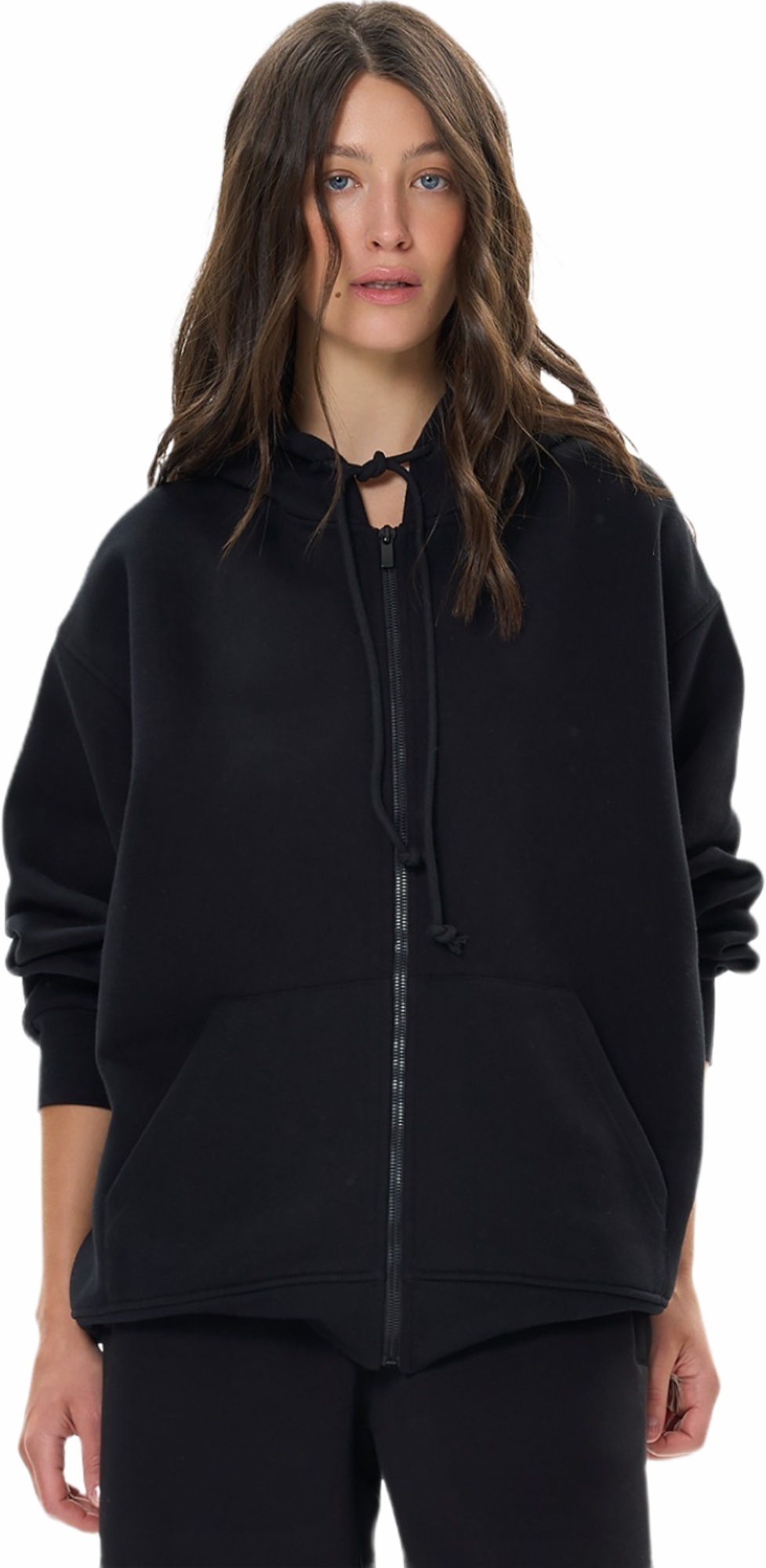 Худі на застібці жіноче Roza 240427 M чорнефото1