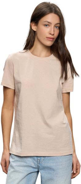 Футболка хлопковая женская Roza 231107 XS пепельно-телесная фото 