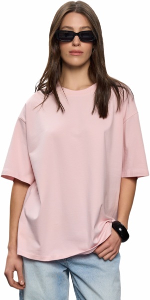 Футболка хлопковая женская Roza 231105 2XL пудровая фото