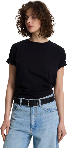 Футболка бавовняна жіноча Roza 231104 XS чорнафото