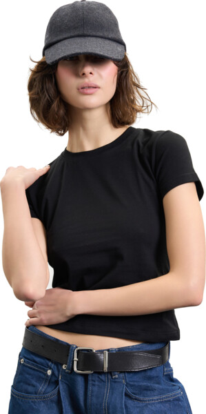 Футболка бавовняна жіноча Roza 240239 XL чорнафото