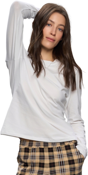 Лонгслив жіночий Roza 251020 S білийфото