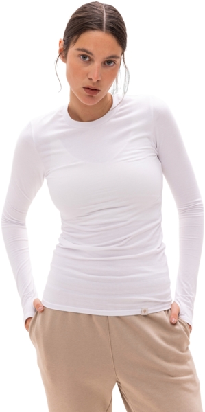 

Лонгслив с вырезом для пальца женский Roza 231023 2XL белый