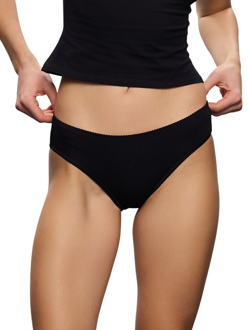 Трусы-бикини женские Roza 240261 S черные фото 1