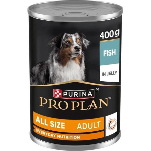 Влажный корм для взрослых собак Purina Pro Plan Adult кусочки в желе с рыбой 400 г