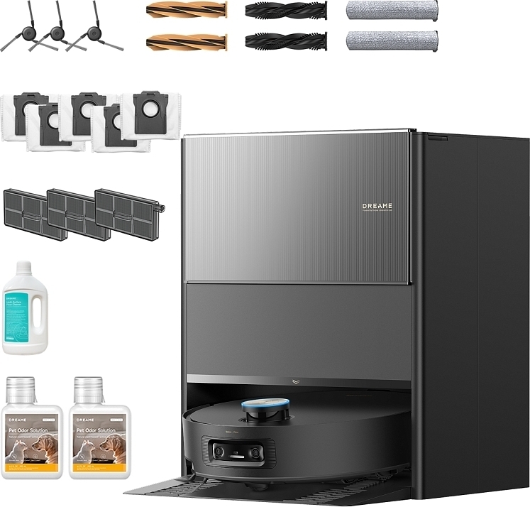 Робот-пилосос Dreame Aqua 10 Ultra Roller Complete Black (RLH71DE-1-BL)фото1