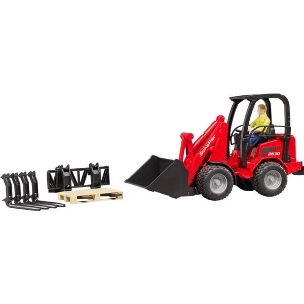

Минипогрузчик Bruder Schaffer Compact 2630 с фигуркой и аксессуарами (2191)