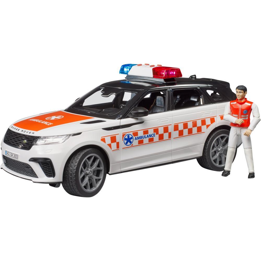 Автомобіль швидкої допомоги Bruder Range Rover Velar з фігуркою (2885)фото1
