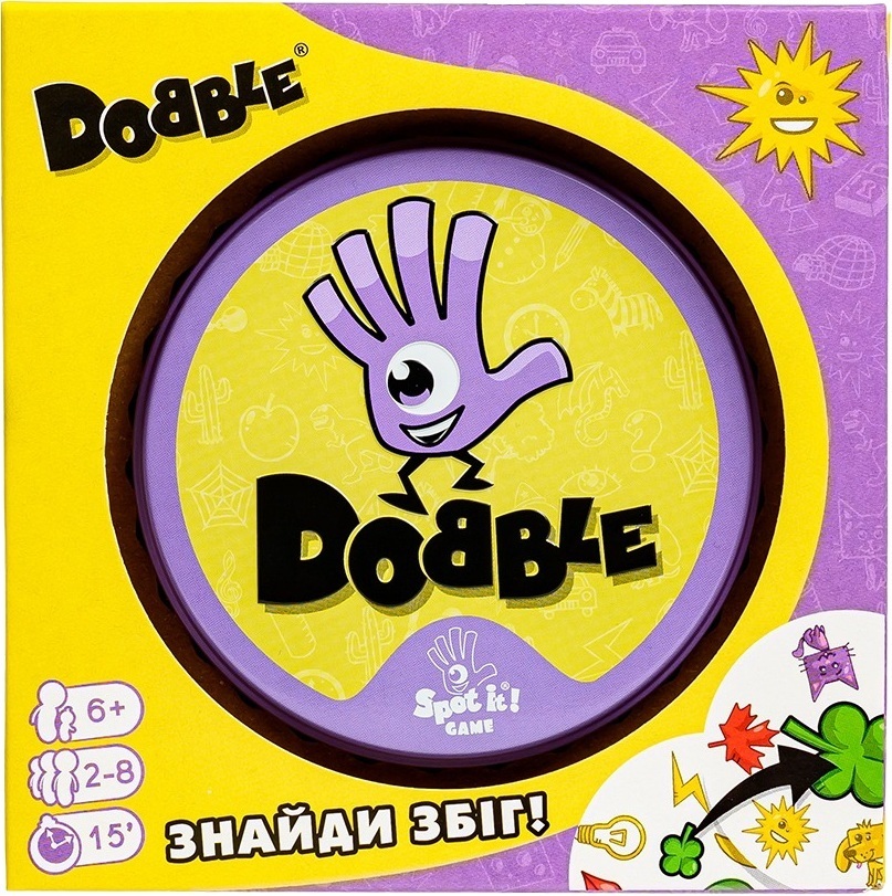 Настільна гра Dobble (Доббл, Spot It!) (укр., оновлена упаковка)фото1