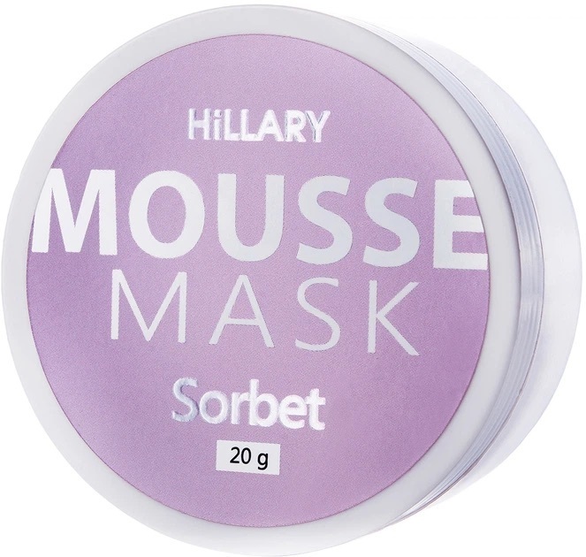 Мусс-маска для лица Hillary Mousse Mask Sorbet Смягчающая 20 г фото 1