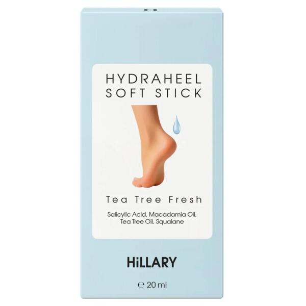 Стик для потрескавшихся пяток Hillary HydraHeel Soft Stick Tea Tree Fresh Увлажняющий с маслом чайного дерева 20 г