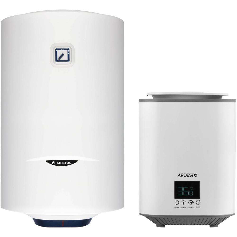Комплект Бойлер Ariston BLU1 R 80V 1,5K PL DRY + Зволожувач повітря ARDESTO USH-H-26Wфото1