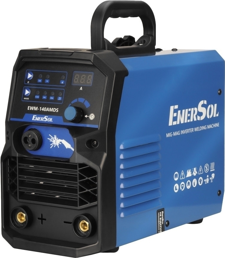 Зварювальний інверторний напівавтомат EnerSol EWM-140AMDS 6.1 кВт (EWM-140AMDS)фото1