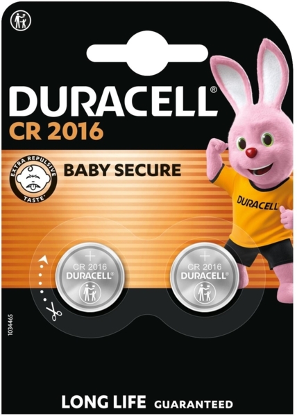 Батарейки Duracell Lithium 2016 3V (DL2016/CR2016) 2 шт (5000394045736)