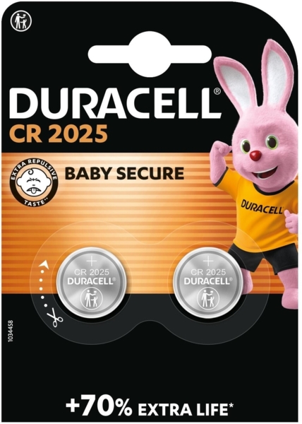Батарейки Duracell Lithium 2025 3V (DL2025/CR2025) 2 шт (5000394045514)