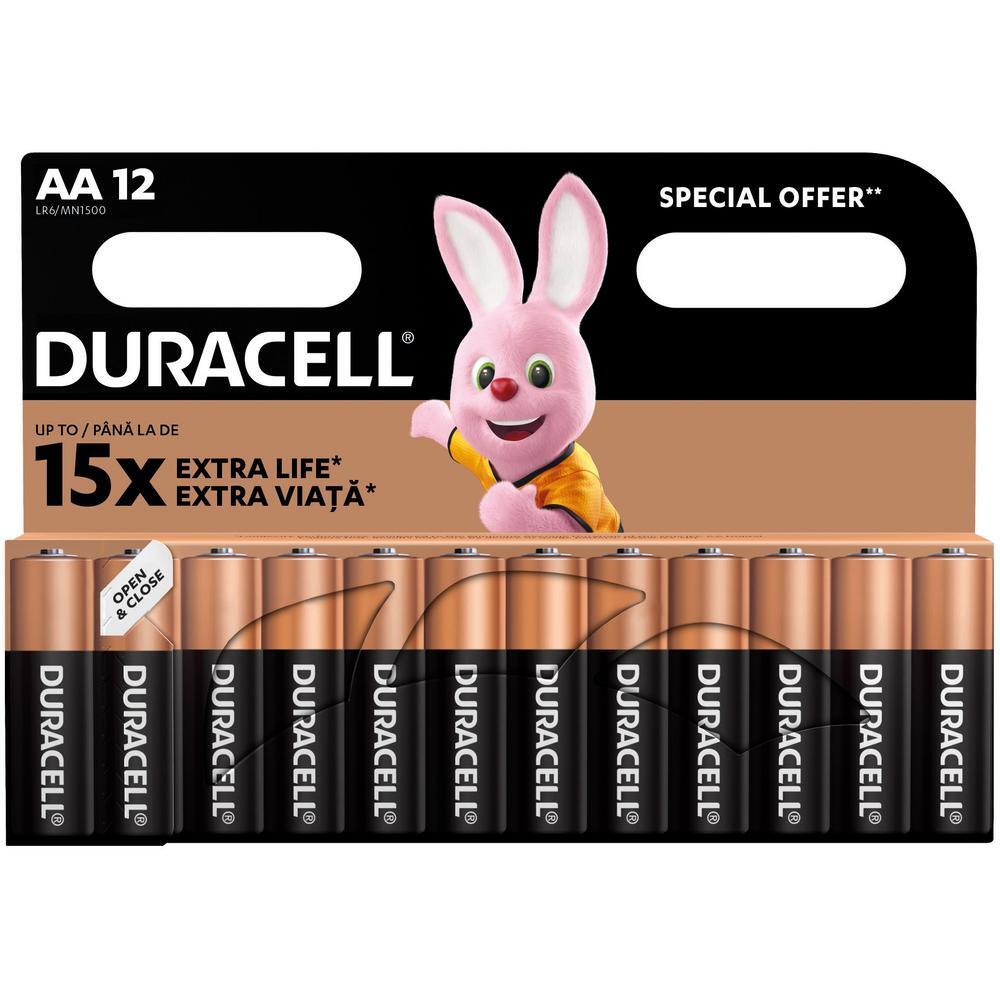 Батарейки Duracell Basic AA 12 шт (5000394203334) фото 1