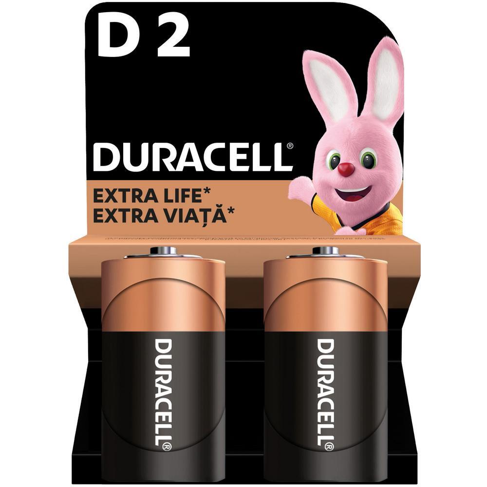 Батарейки Duracell D 2 шт (5000394076730) фото 1
