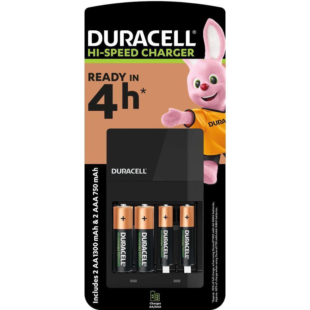 Зарядное устройство Duracell CEF 14+2 AA 1300mAh+2 AAA 750mAh (5000394114500) фото 1