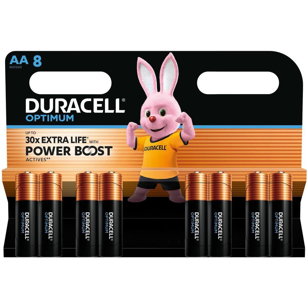 Батарейки Duracell Optimum AA 8 шт (5000394158931) фото 1