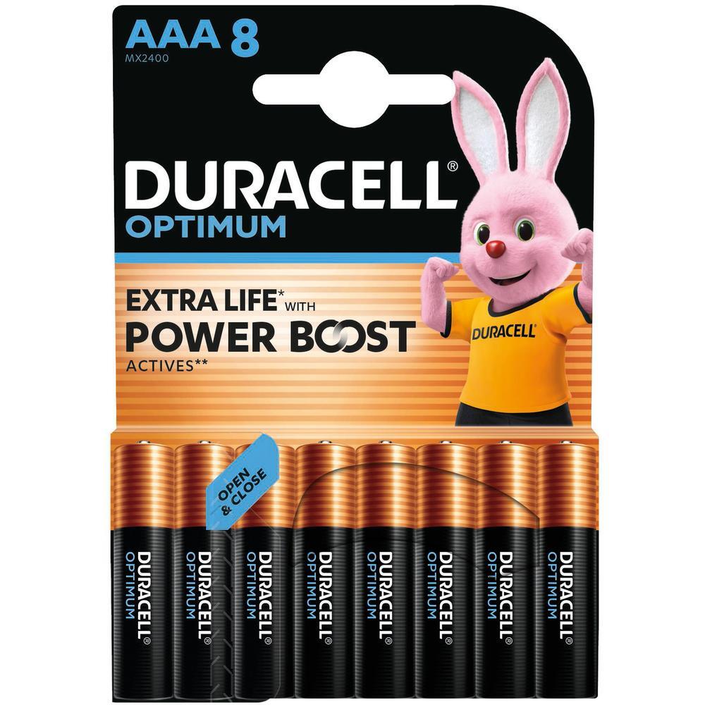Батарейки Duracell Optimum AAA 8 шт (5000394178359) фото 1