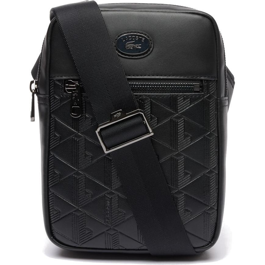 Сумка плечевая Lacoste Monogram Satchel NH4486MR черная фото 1