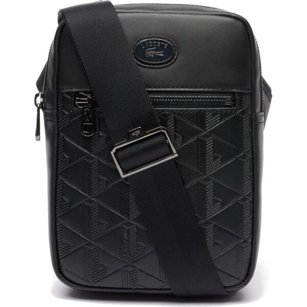 Сумка плечевая Lacoste Monogram Satchel NH4486MR черная фото 