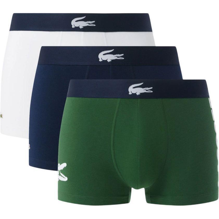 Набір трусів-боксерів чоловічих Lacoste 5H1291-P52 L 3 шт. сірі/білі/зелені