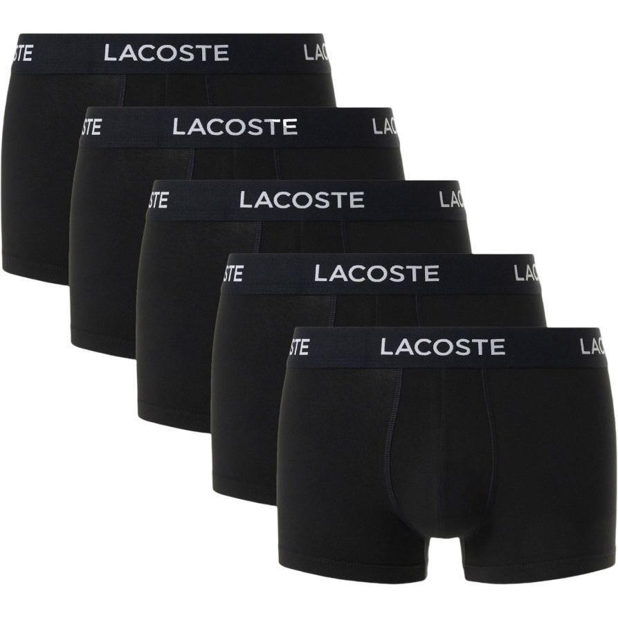 Набір трусів-боксерів чоловічих Lacoste 5H1292-031 XL 5 шт. чорні