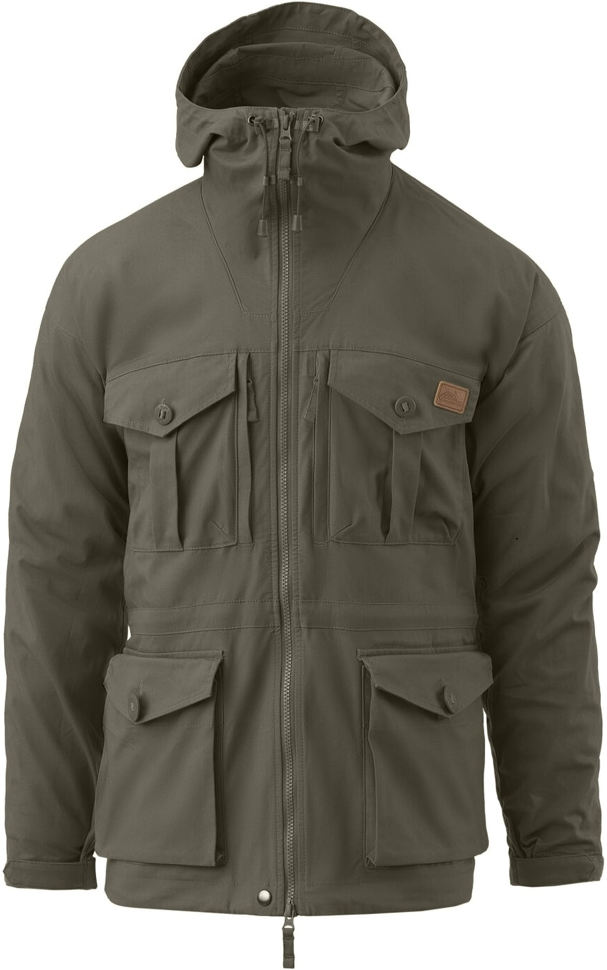 Куртка мужская Helikon-Tex SAS Smock - Duracanva S темно-зеленая фото1