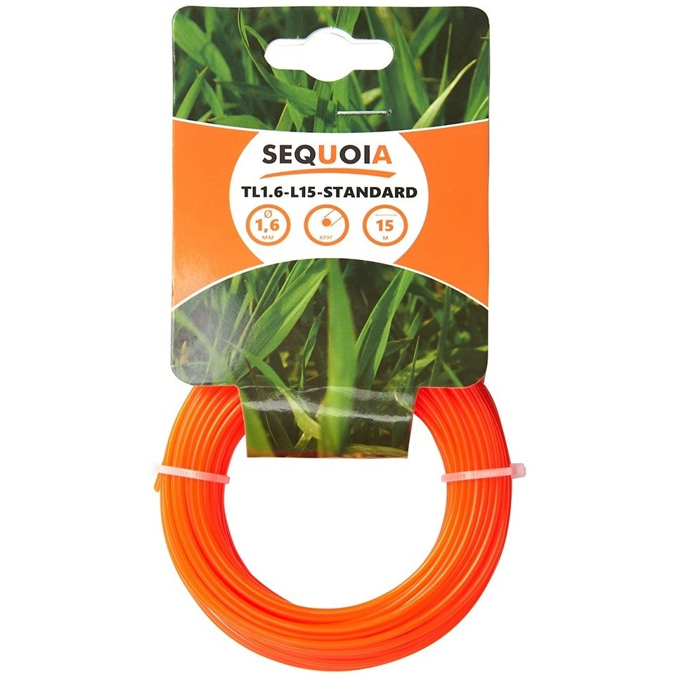 Леска косильная SEQUOIA TL1.6-L15-Standard 1.6мм 15м круглая (TL1.6-L15-STANDARD) фото 1