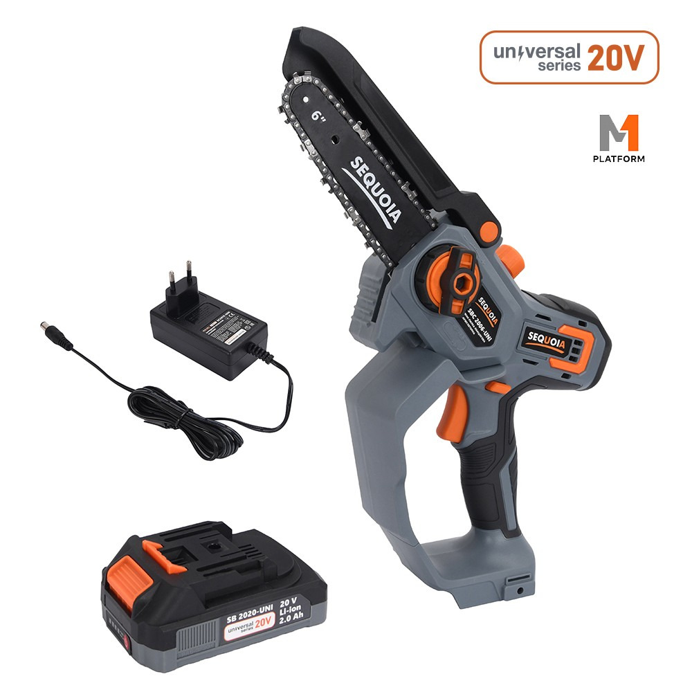 Пила цепная аккумуляторная SEQUOIA SBC2006-UNI 20В, шина 15см (SBC2006-UNI) фото 1