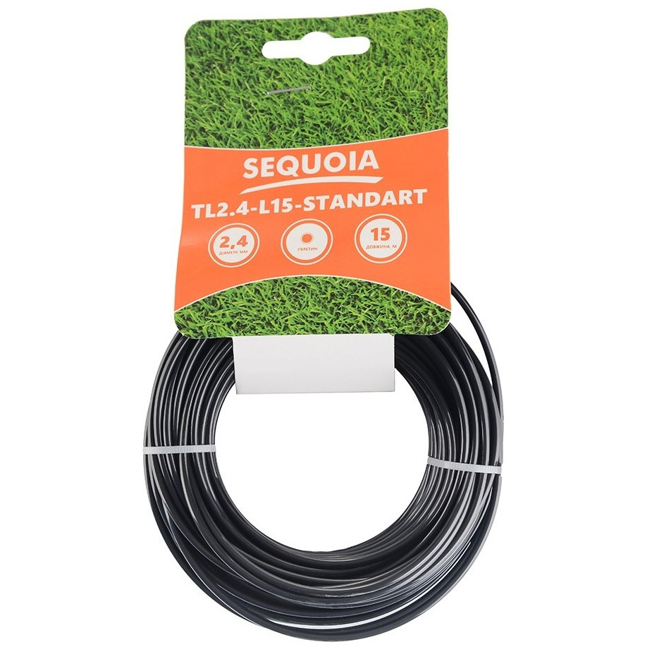 Леска косильная SEQUOIA TL2.4-L15-Standart 2.4мм 15м круглая (TL2.4-L15-STANDART) фото 1