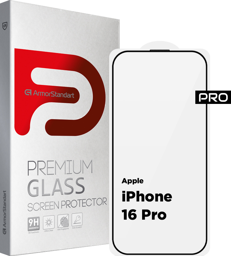 Защитное стекло ArmorStandart Pro для Apple iPhone 16 Pro with mesh (ARM87027) фото 1